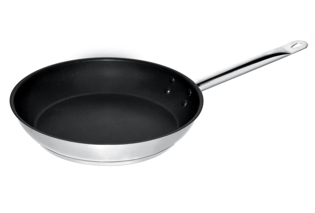 Frypan ss + non - stick belegg ø32 4l - for Storkjøkken - XL - Storkjøkken