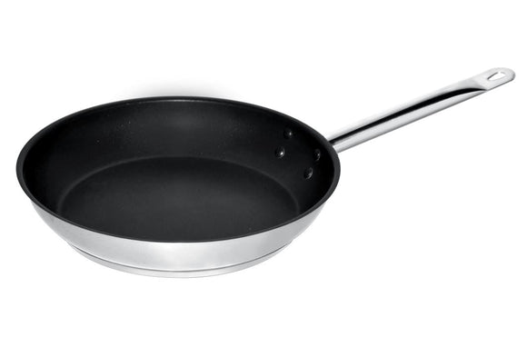 Frypan ss + slippelbelegg ø24 2,3l - for Storkjøkken - XL - Storkjøkken