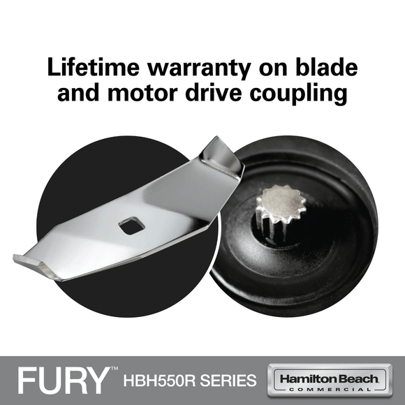 Fury høytytende blender, 178 x 203 x (H) 457 mm - for Storkjøkken - XL - Storkjøkken