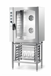 Giorik konvektionsovn, gass 895x768x965mm. (lxdxh), cap. 10x 1/1 gn temp. +50/+280°c, 0,9 + 19 kw, 230 volt, 160 kg - for Storkjøkken - XL - Storkjøkken