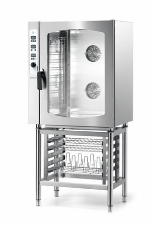 Giorik konvektionsovn, gass 895x768x965mm. (lxdxh), cap. 10x 1/1 gn temp. +50/+280°c, 0,9 + 19 kw, 230 volt, 160 kg - for Storkjøkken - XL - Storkjøkken