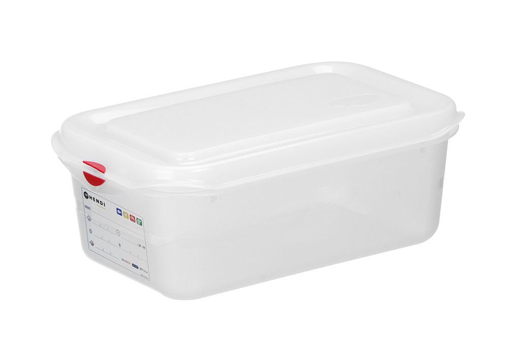 GN 1/4 beholder, polypropylen, GN 1/4, 2,8L, 265x162x(H)100mm - for Storkjøkken - XL - Storkjøkken