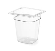 GN 1/6 Kontainer - 1,6L - Transparent - for Storkjøkken - XL - Storkjøkken