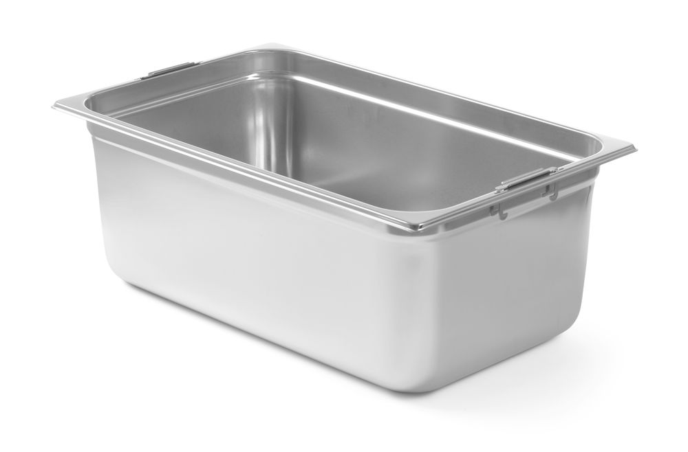 GN - beholder med fallende håndtak, GN 1/1, 14L, 530x325x(H)100mm - for Storkjøkken - XL - Storkjøkken