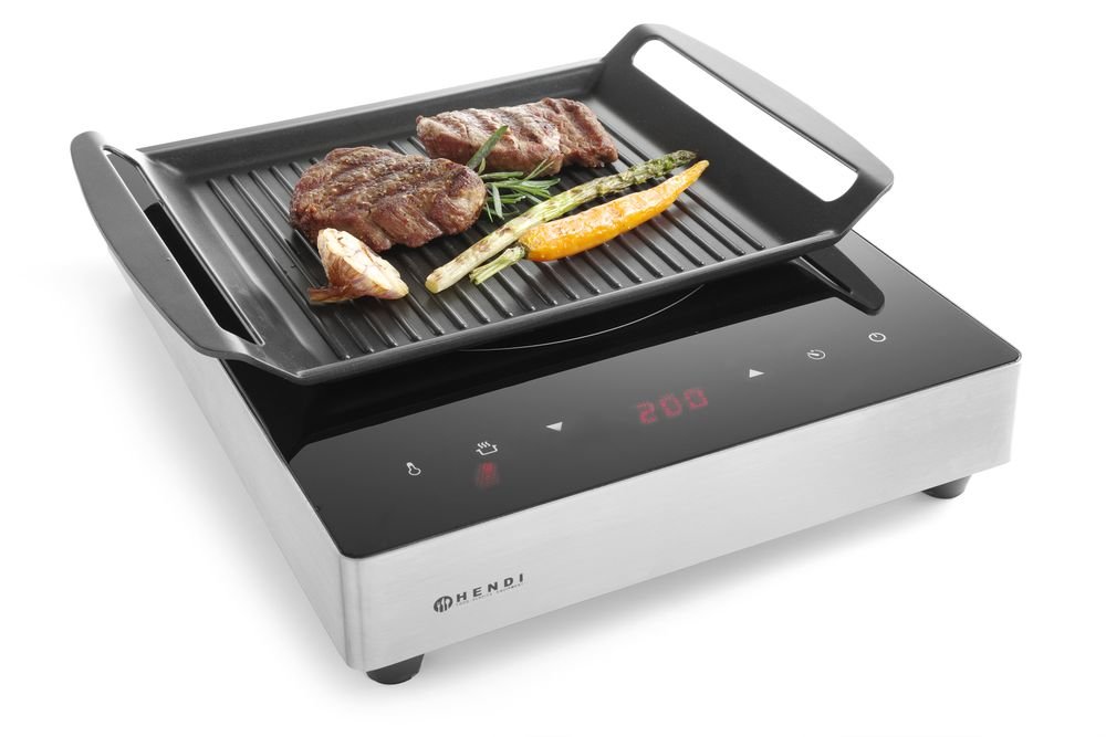 Grillplate for induksjonstopper - for Storkjøkken - XL - Storkjøkken