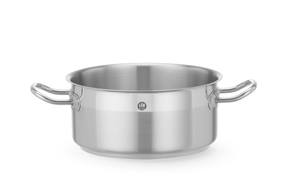Grytegryte lav - uten lokk, 2,8L, ⌀200x(H)97mm - for Storkjøkken - XL - Storkjøkken