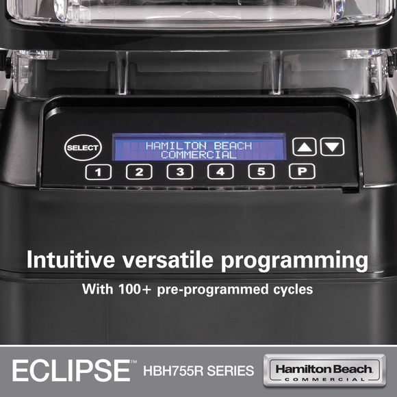 Hamilton Beach Commercial® Eclipse™ høytytende blender med 64 oz/2 l Wave~Action® - beholder – HBH755R - CE - serien - for Storkjøkken - XL - Storkjøkken
