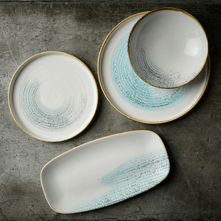 Homespun Accents Jasper Grey coupé - skål, 182 mm, Min. kjøp: 6 - for Storkjøkken - XL - Storkjøkken