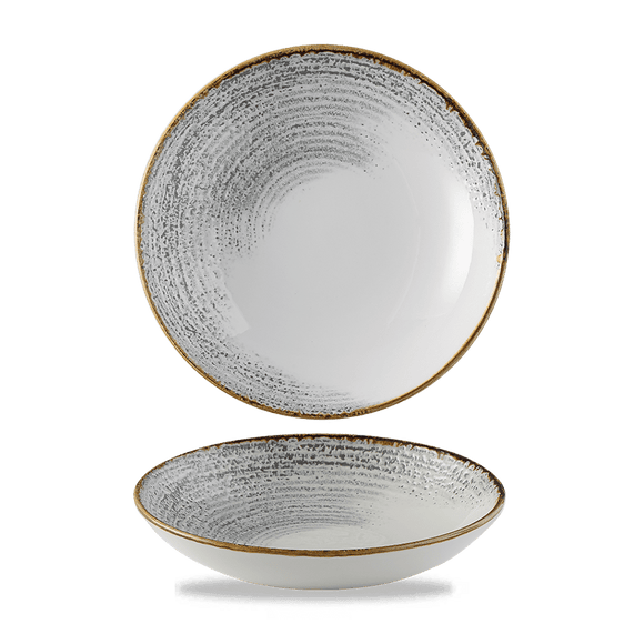 Homespun Accents Jasper Grey coupé - skål, 182 mm, Min. kjøp: 6 - for Storkjøkken - XL - Storkjøkken