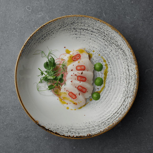 Homespun Accents Jasper Grey coupé - skål, 248 mm, Min. kjøp: 6 - for Storkjøkken - XL - Storkjøkken