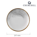 Homespun Accents Jasper Grey coupé - tallerken, 217 mm, Min. kjøp: 6 - for Storkjøkken - XL - Storkjøkken