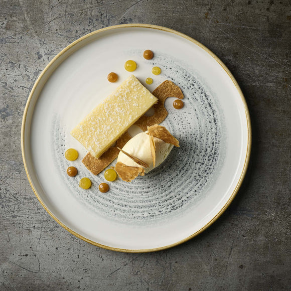 Homespun Accents Jasper Grey coupé - tallerken, 217 mm, Min. kjøp: 6 - for Storkjøkken - XL - Storkjøkken