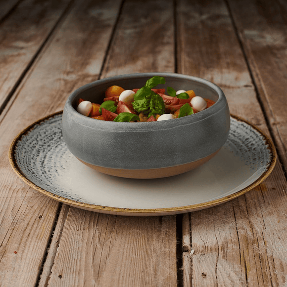 Homespun Accents Jasper Grey coupé - tallerken, 288 mm, Min. kjøp: 6 - for Storkjøkken - XL - Storkjøkken