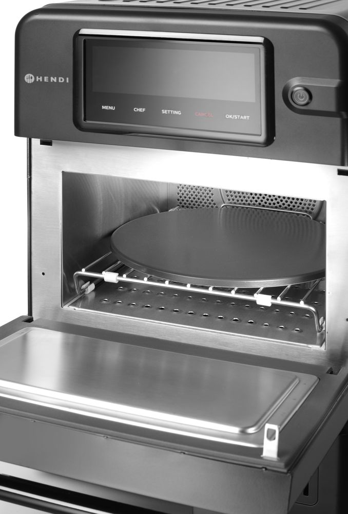 Høyhastighetsovn CombiTurbo, 18L, 230V/3000W, 402x735x(H)608mm - for Storkjøkken - XL - Storkjøkken