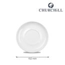 Hvit kompakt teskål, 152 mm - for Storkjøkken - XL - Storkjøkken