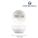 Hvit Profile - stablebolle, 280 ml - for Storkjøkken - XL - Storkjøkken