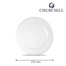 Hvit profilplate, 210 mm - for Storkjøkken - XL - Storkjøkken