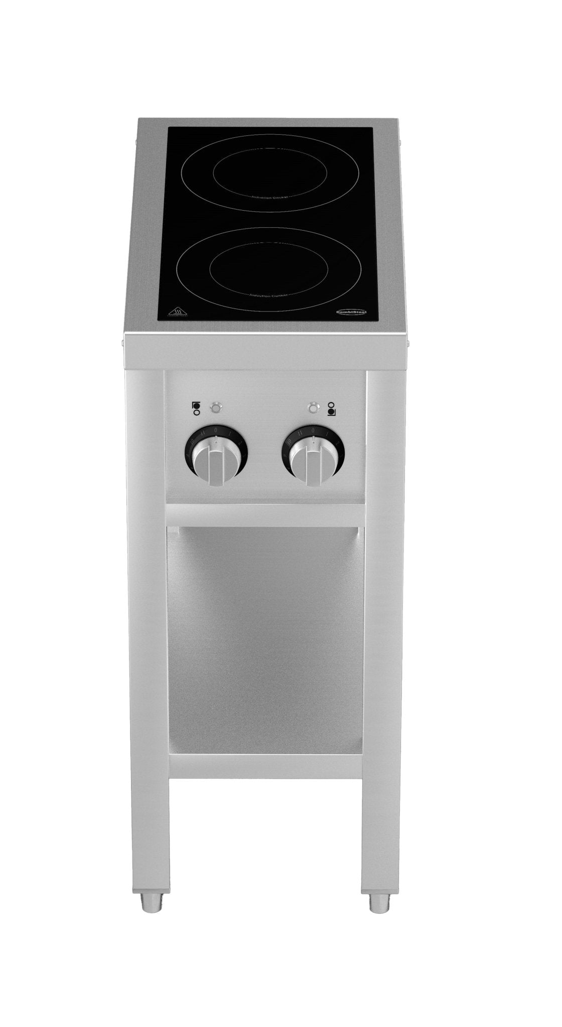 Induksjonskommen 2 kokeplatter med åpen ramme - for Storkjøkken - XL - Storkjøkken