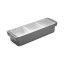 Ingrediensboks – 3 beholdere, Bar up, svart, 480x150x(H)100mm - for Storkjøkken - XL - Storkjøkken