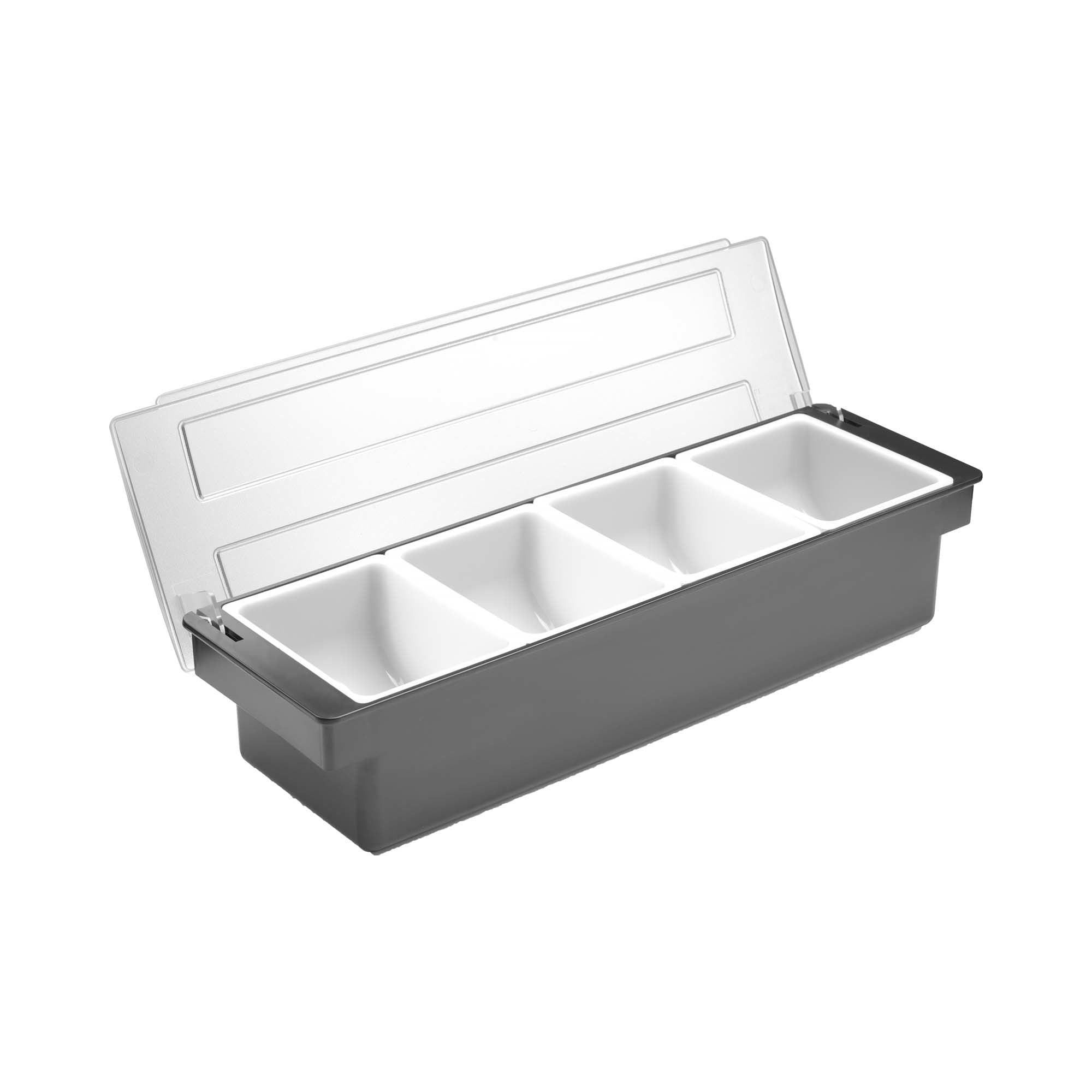Ingrediensboks – 4 beholdere, Bar up, 480x150x(H)100mm - for Storkjøkken - XL - Storkjøkken