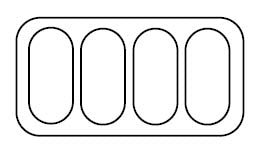 Iskrem display fiji 4 - for Storkjøkken - XL - Storkjøkken
