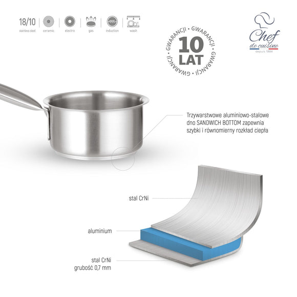 kasserolle, 160 mm - for Storkjøkken - XL - Storkjøkken