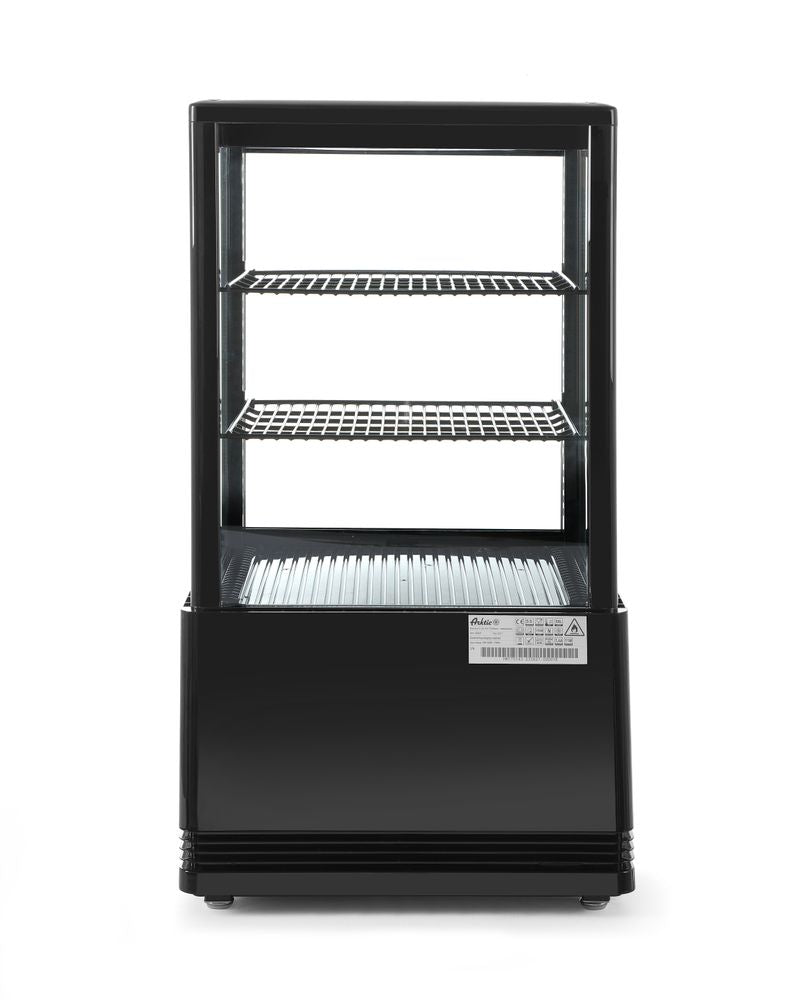Kjøle vitrineskap 58L, Arktic, svart, 230V/170W, 452x406X (H) 816mm - for Storkjøkken - XL - Storkjøkken
