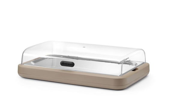 Kjøledisplay UNIQ, designet av Robert Bronwasser, GN 1/1, Beige, 593x389x(H)147mm - for Storkjøkken - XL - Storkjøkken