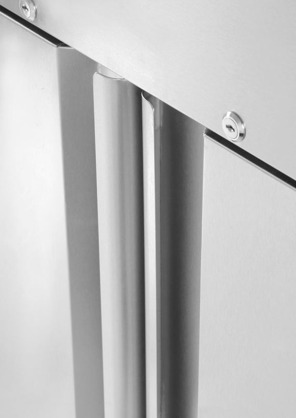 Kjøleskap med 2 dører 900 L, 230V/450W, 1200x740x(H)1950mm - for Storkjøkken - XL - Storkjøkken