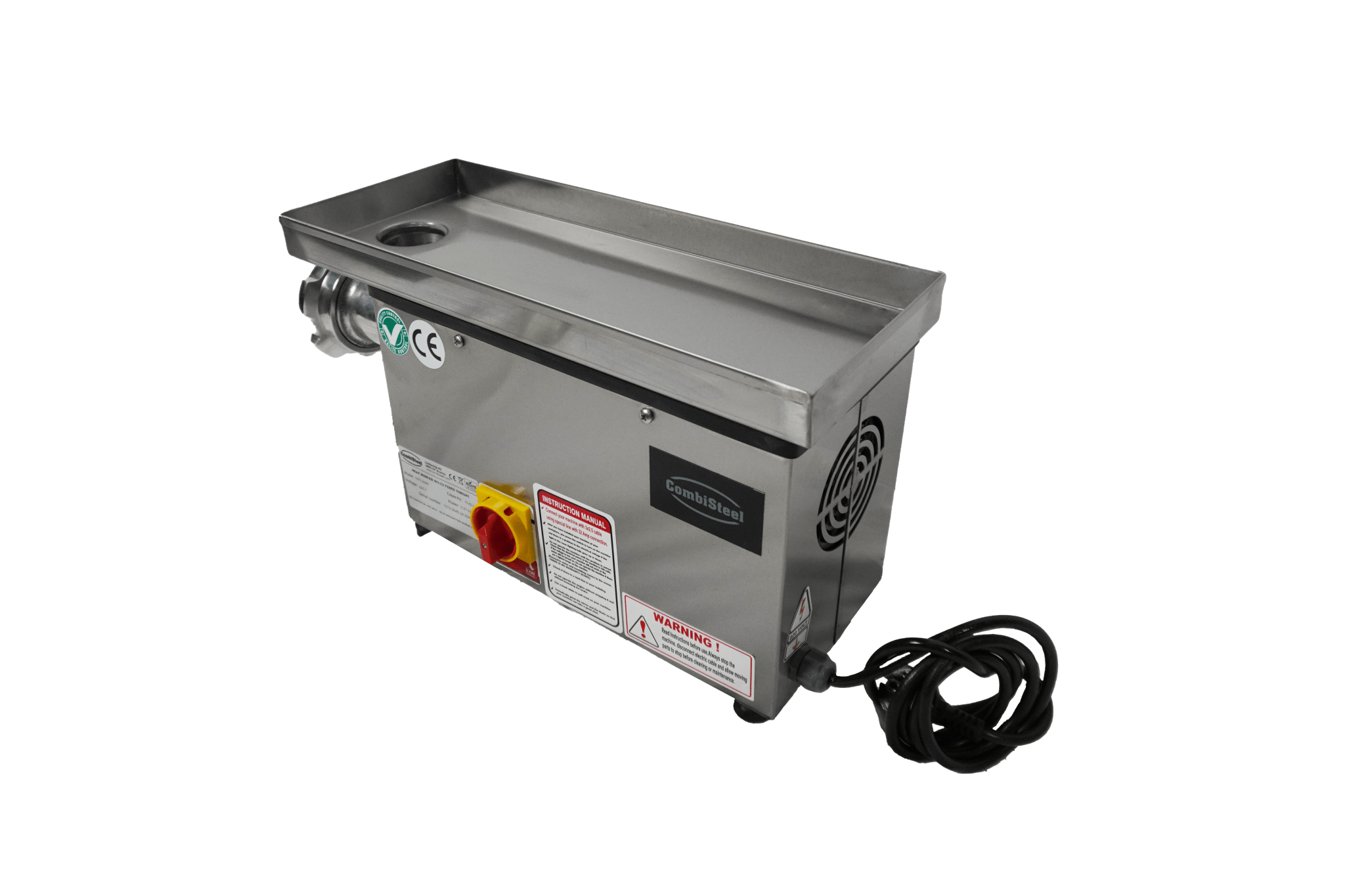 Kjøttgrinner 12 - 75kg/h 230v - med fast hode - for Storkjøkken - XL - Storkjøkken