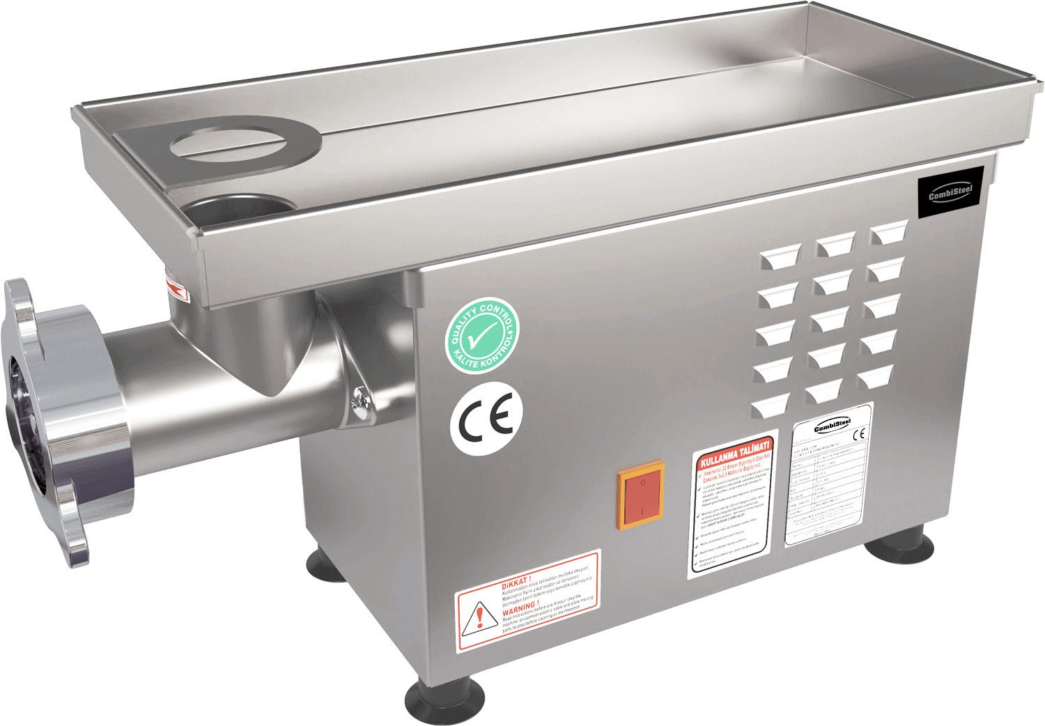 Kjøttgrinner 12 - 75kg/h 230v - med fast hode - for Storkjøkken - XL - Storkjøkken