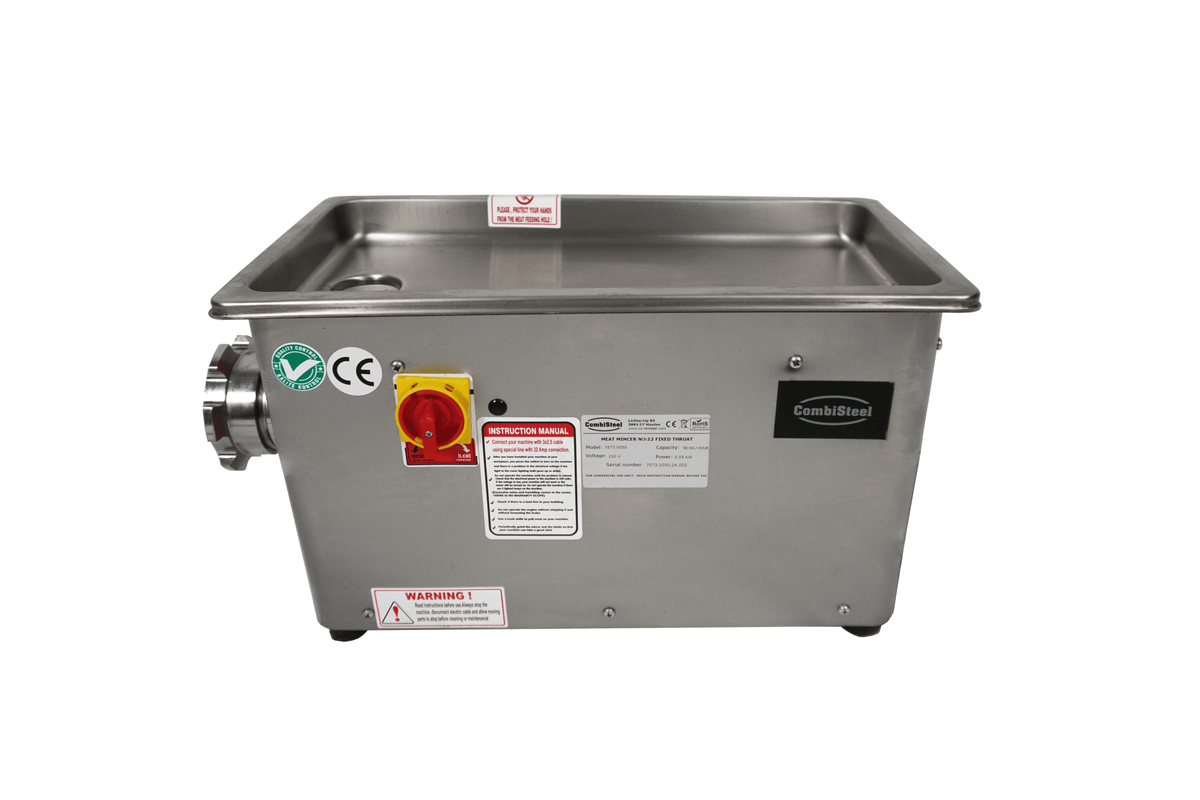 Kjøttgrinner 12 - 90kg/h 230v - med fast hode - for Storkjøkken - XL - Storkjøkken