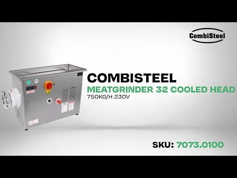 Kjøttgrinner 32 - 750kg/h 230v - med fast kjølt hode - for Storkjøkken - XL - Storkjøkken