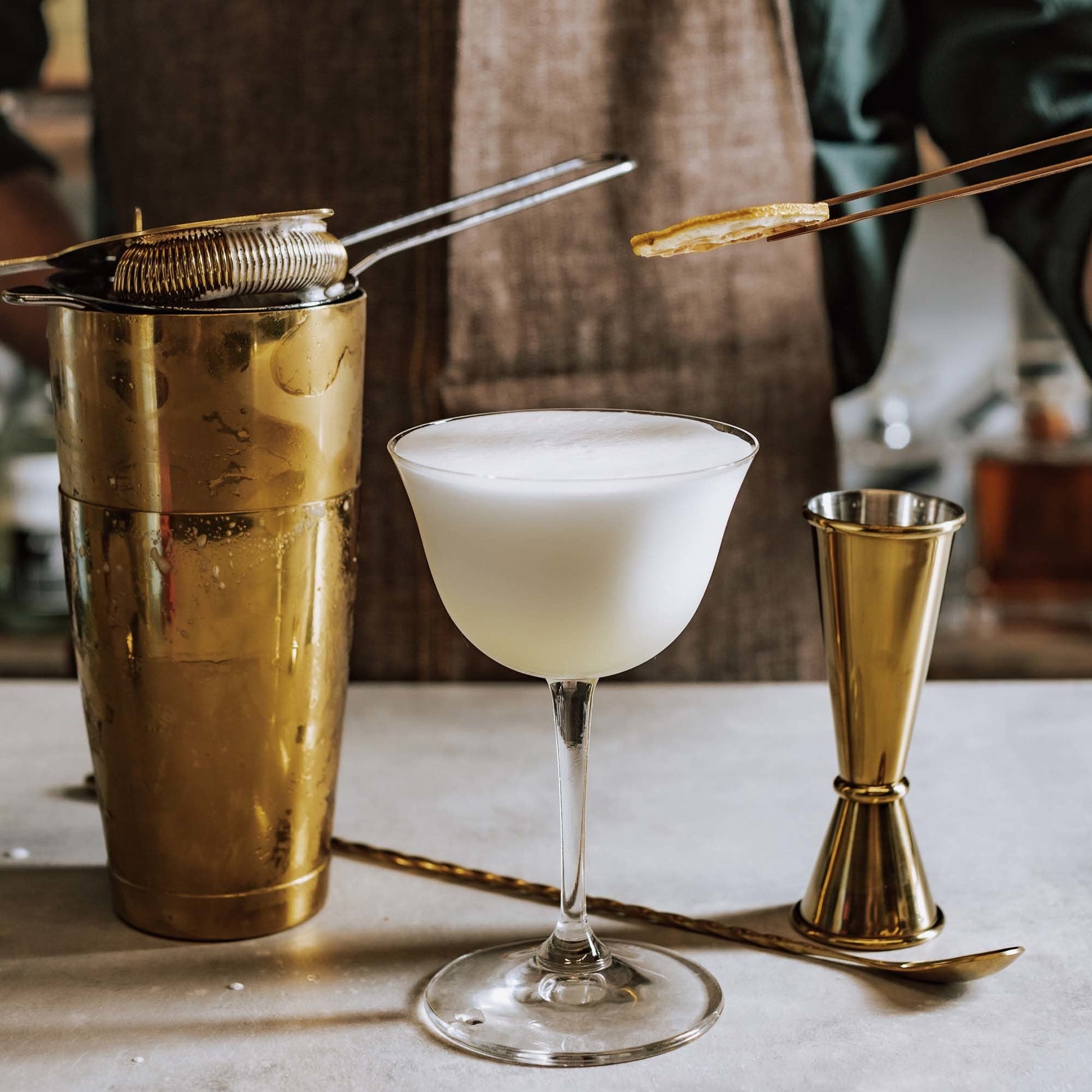 Klassisk Hawthorne Spring Bar - sil, gullbelagt, 155 mm - for Storkjøkken - XL - Storkjøkken