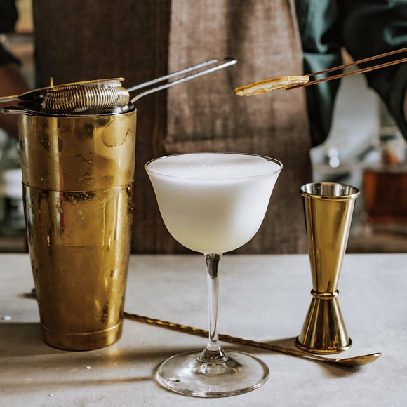 Klokkejigger med rett kant, gull, 25/50ml - for Storkjøkken - XL - Storkjøkken