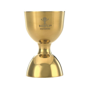 Klokkejigger med rett kant, gull, 25/50ml - for Storkjøkken - XL - Storkjøkken