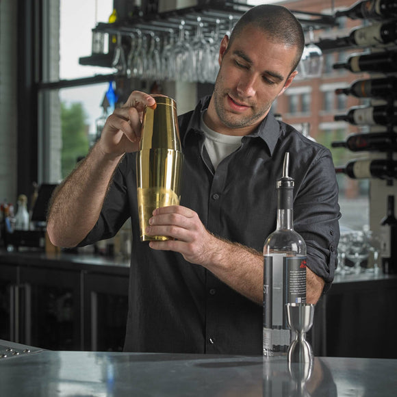Klokkejigger med rett kant, rustfritt stål, 25/50 ml - for Storkjøkken - XL - Storkjøkken