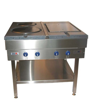 Koketopp - sidebord BEHA B - 230V - 400V - 4,5kW - for Storkjøkken - XL - Storkjøkken