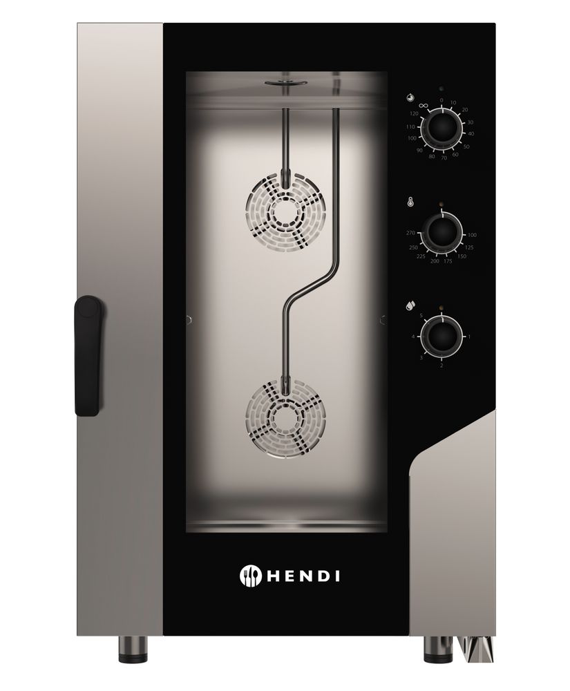 Konveksjonsdampovn STYRING 11x GN1/1, HENDI, 400V/15400W, 730x855x(H)1130mm - for Storkjøkken - XL - Storkjøkken