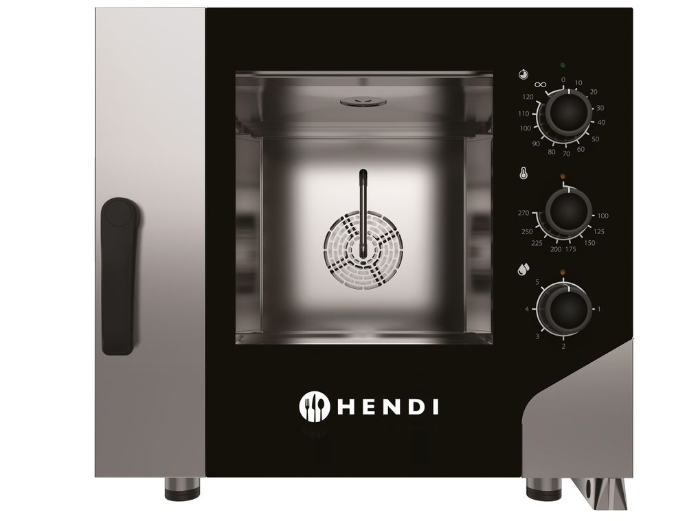 Konveksjonsdampovn STYRING 5x GN 1/1, GN 1/1, 400V/7800W, 730x855x(H)700mm - for Storkjøkken - XL - Storkjøkken