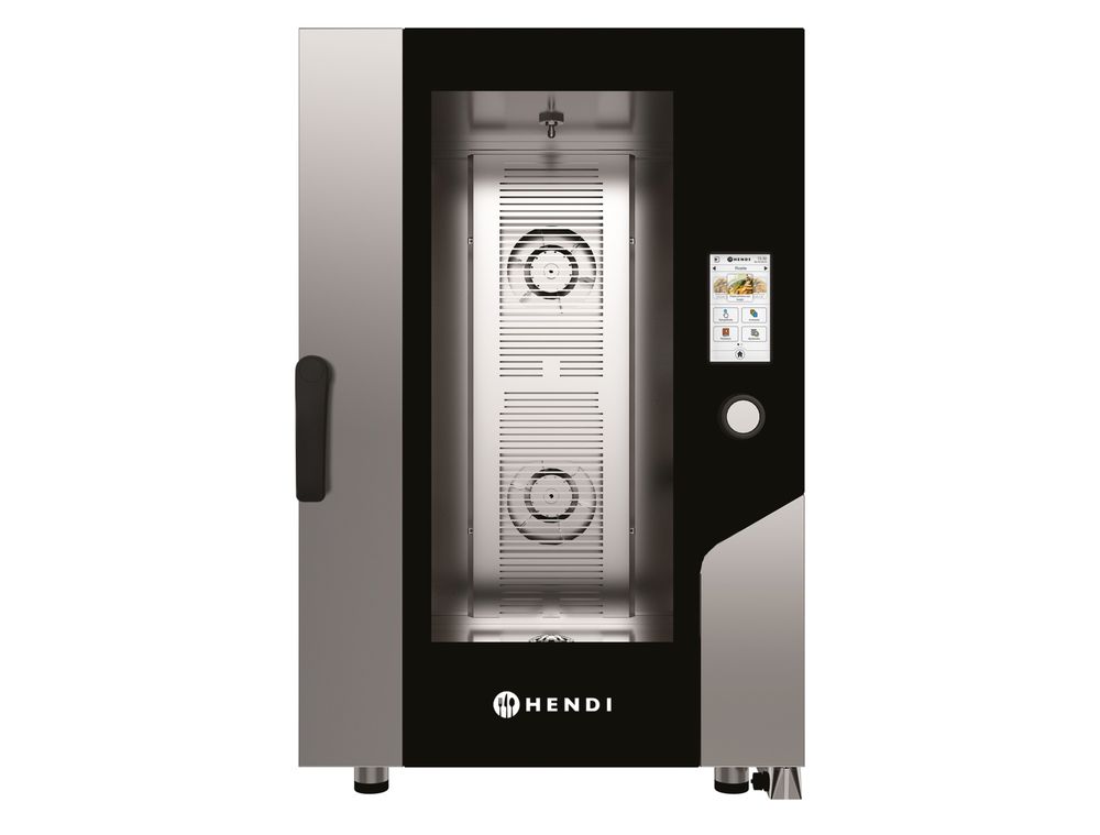 Konveksjonsdampovn – Touch 11 x GN 1/1, elektrisk, med direkte damp og en berøringsskjerm kontrollert, 730x785x(H)1130mm - for Storkjøkken - XL - Storkjøkken