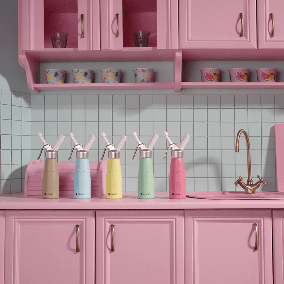 Kremdispenser - 0,5L - Pastellblå - for Storkjøkken - XL - Storkjøkken