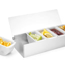 Krydderholder, Bar up, 5 beholdere, 375x140x(H)90mm - for Storkjøkken - XL - Storkjøkken