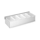 Krydderholder, Bar up, 5 beholdere, 375x140x(H)90mm - for Storkjøkken - XL - Storkjøkken