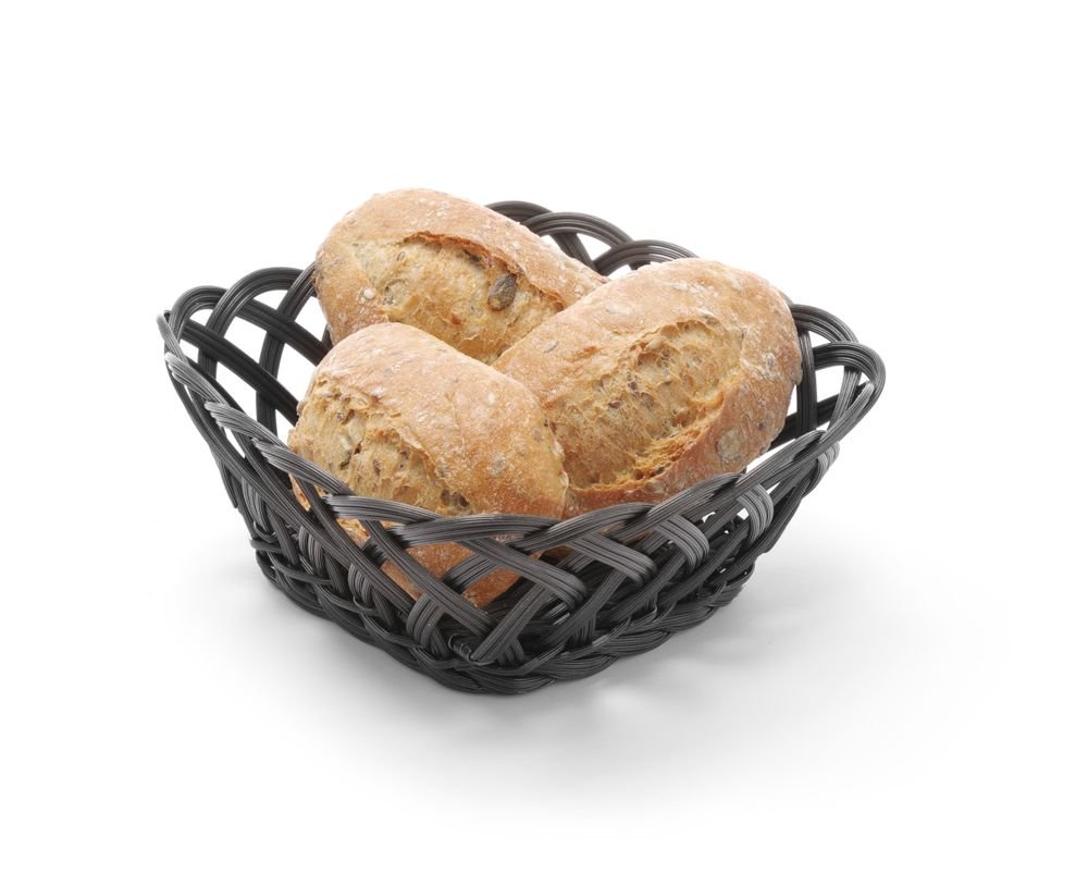 Kurver med vevde sider, oval, svart, 320x230x (h) 55mm - for Storkjøkken - XL - Storkjøkken