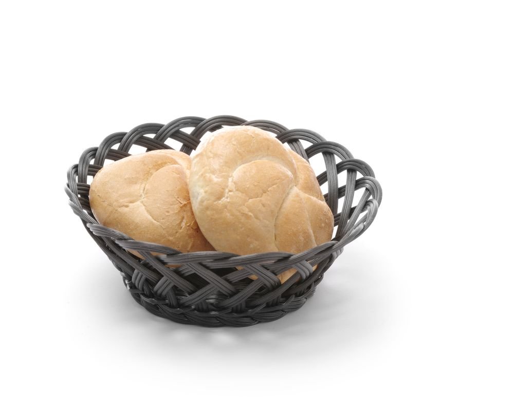 Kurver med vevde sider, oval, svart, 320x230x (h) 55mm - for Storkjøkken - XL - Storkjøkken
