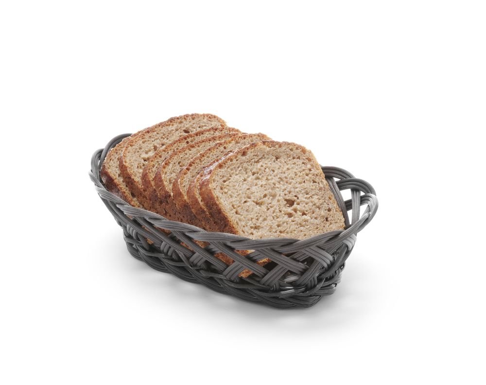 Kurver med vevde sider, oval, svart, 320x230x (h) 55mm - for Storkjøkken - XL - Storkjøkken
