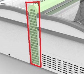Kystefryser leddeside hvit for øy uten hodeelement - for Storkjøkken - XL - Storkjøkken