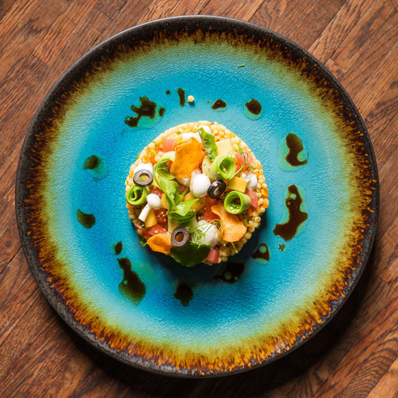 Lazur organisk formet tallerken, 270x190mm, Min. kjøp: 3 - for Storkjøkken - XL - Storkjøkken