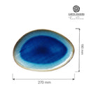 Lazur organisk formet tallerken, 270x190mm, Min. kjøp: 3 - for Storkjøkken - XL - Storkjøkken